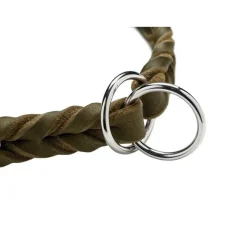 Hunter Training Halsband Hond Solid Education Olive- Hondenhalsband