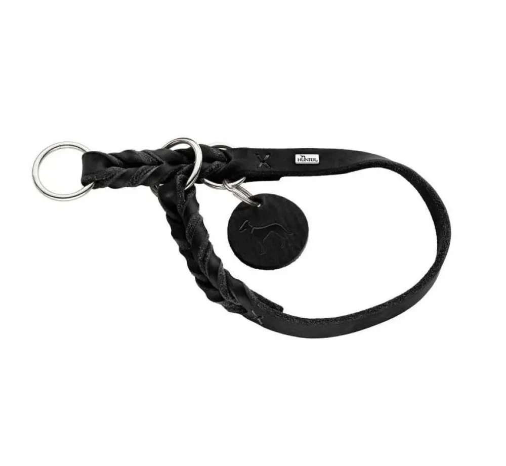 Hunter Training Halsband Hond Solid Education Zwart- Hondenhalsband