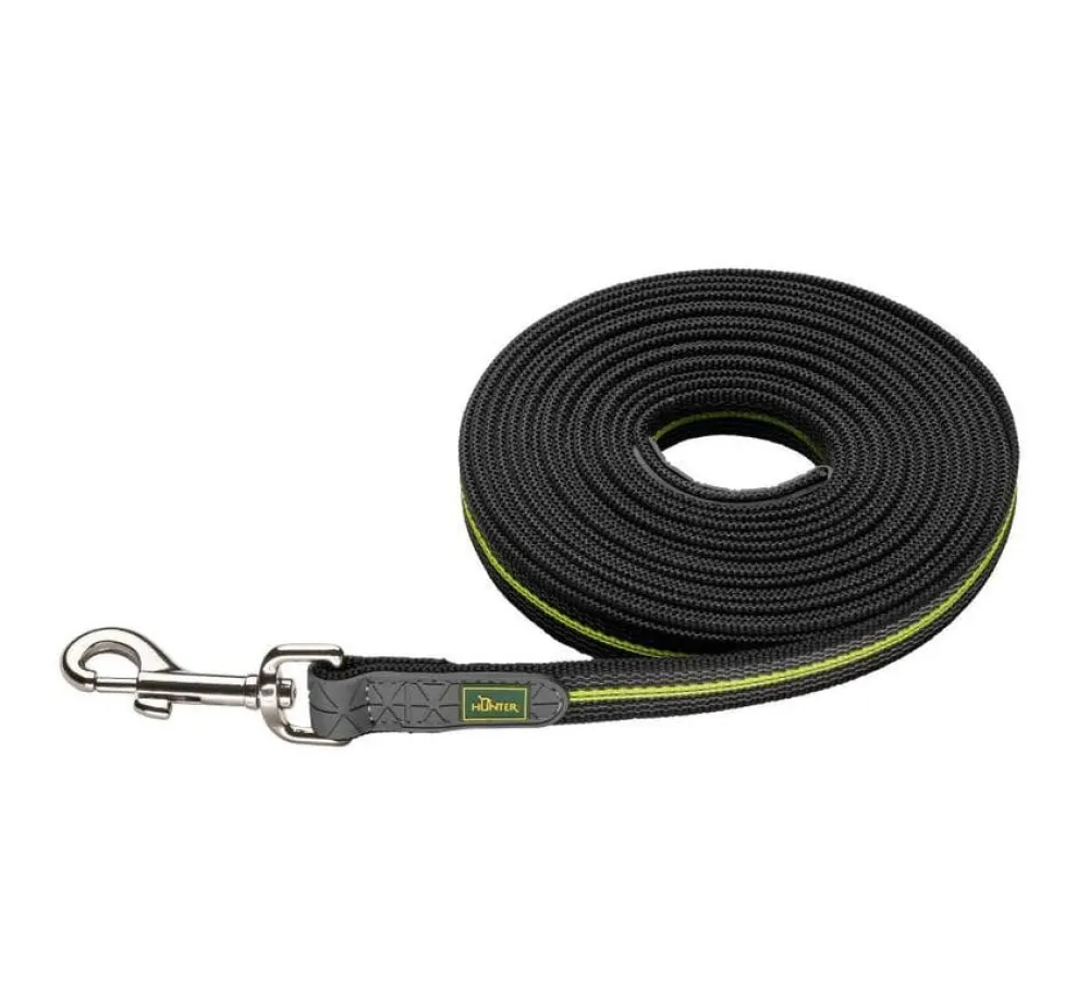 Hunter Trainingslijn Hond Visby Geel Super Grip- Hunter Hondenriem