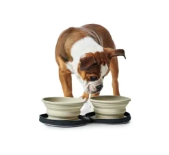 Hunter Travel Bowl List Beige Met Tasje- Voerbakken
