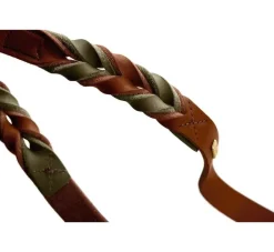 Hunter Verstelbare Hondenriem Solid Education Duo Cognac- Hunter Hondenriem