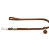 Hunter Verstelbare Hondenriem Solid Education Cognac- Hunter Hondenriem