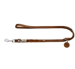 Hunter Verstelbare Hondenriem Solid Education Cognac- Hunter Hondenriem