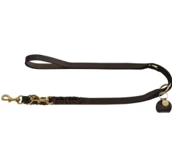 Hunter Verstelbare Hondenriem Sansibar Solid Bruin- Hunter Hondenriem