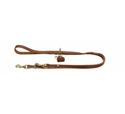 Hunter Verstelbare Hondenriem Sansibar Cognac- Hunter Hondenriem