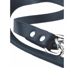 Hunter Verstelbare Hondenriem Blauw Leer- Hunter Hondenriem