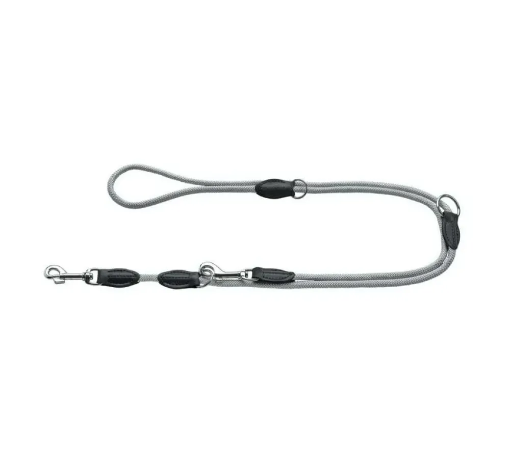 Hunter Verstelbare Hondenriem Eiby Freestyle Grijs- Hunter Hondenriem