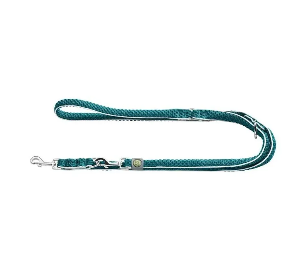 Hunter Verstelbare Hondenriem Hilo Turquoise- Hunter Hondenriem
