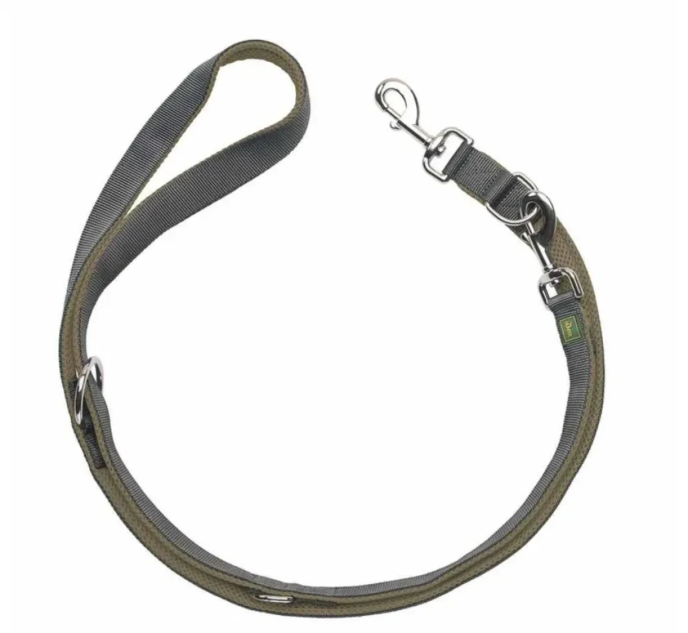 Hunter Verstelbare Hondenriem Maldon Olive- Hunter Hondenriem
