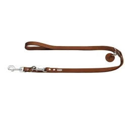 Hunter Verstelbare Hondenriem Cognac Leer- Hunter Hondenriem