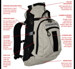 K9 Sport Sack Hondenrugzak Plus Grijs 2- Hondentas
