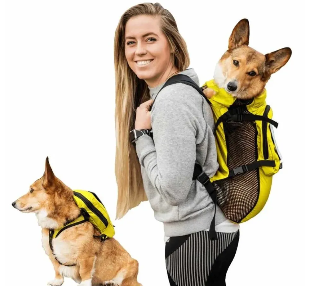 K9 Sport Sack Multifunctionele Hondenrugzak Walk On Geel- Hondentas
