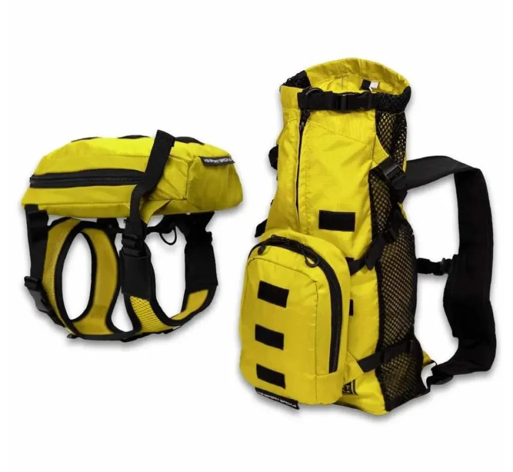 K9 Sport Sack Multifunctionele Hondenrugzak Walk On Geel- Hondentas