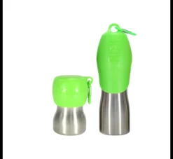 Kong Waterfles Groen- Voerbak En Drinkbak