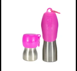 Kong Waterfles Roze- Voerbak En Drinkbak