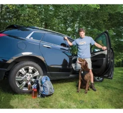 Kurgo Versterkt Hondentuig Voor De Auto Zwart- Autogordel Hond
