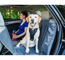 Kurgo Versterkt Hondentuig Voor De Auto Zwart- Autogordel Hond