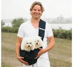 4LazyLegs Hondendraagtas Basic Zwart- Hondentas
