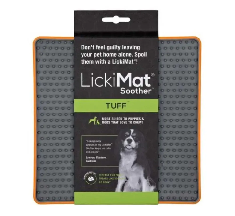 Lickimat Soother Tuff Oranje- Voerbakken