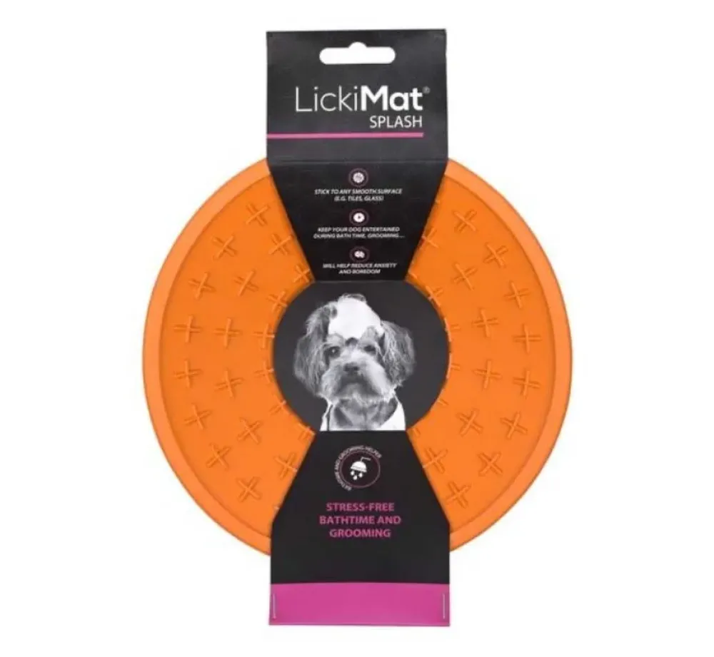 Lickimat Splash Oranje- Voerbakken
