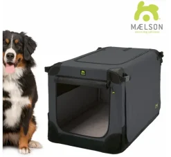 Maelson Reisbench Hond Soft Kennel Antraciet- Reisbench Hond