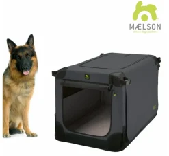 Maelson Reisbench Hond Soft Kennel Antraciet- Reisbench Hond