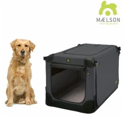 Maelson Reisbench Hond Soft Kennel Antraciet- Reisbench Hond
