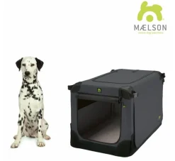 Maelson Reisbench Hond Soft Kennel Antraciet- Reisbench Hond