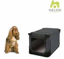 Maelson Reisbench Hond Soft Kennel Antraciet- Reisbench Hond