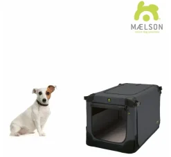Maelson Reisbench Hond Soft Kennel Antraciet- Reisbench Hond