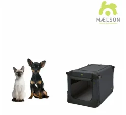 Maelson Reisbench Hond Soft Kennel Antraciet- Reisbench Hond