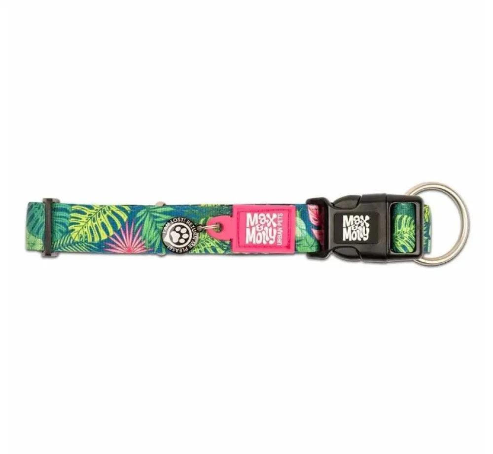 Max & Molly Hondenhalsband Tropical- Hondenhalsband