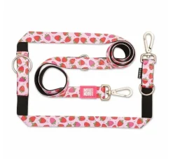 Max & Molly Hondenriem Multi Function Strawberry Dream- Puppy Riem