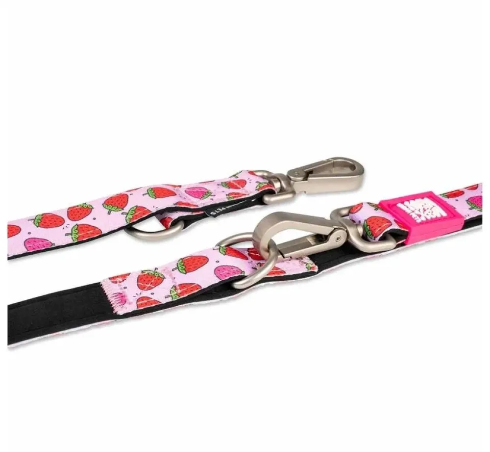 Max & Molly Hondenriem Multi Function Strawberry Dream- Puppy Riem