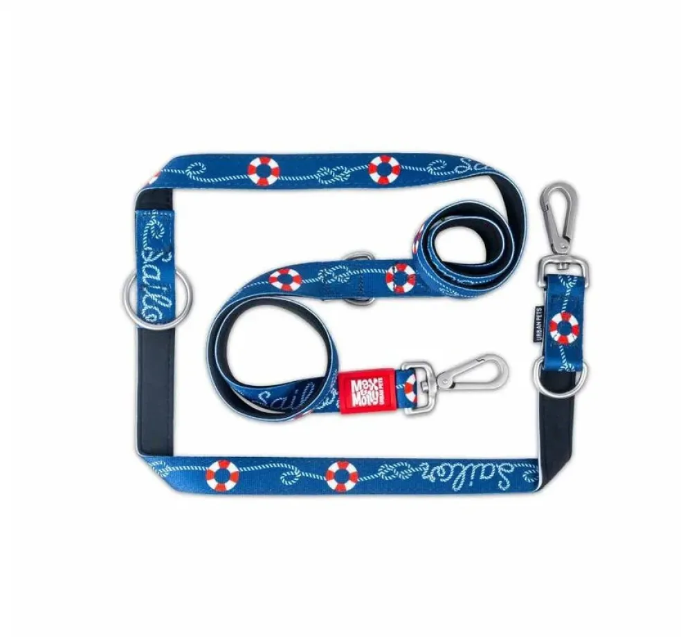 Max & Molly Hondenriem Multi Function Sailor- Puppy Riem