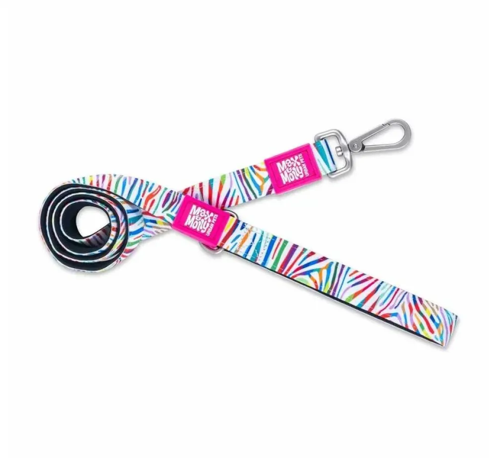 Max & Molly Hondenriem Short Leash Magical Zebra- Puppy Riem