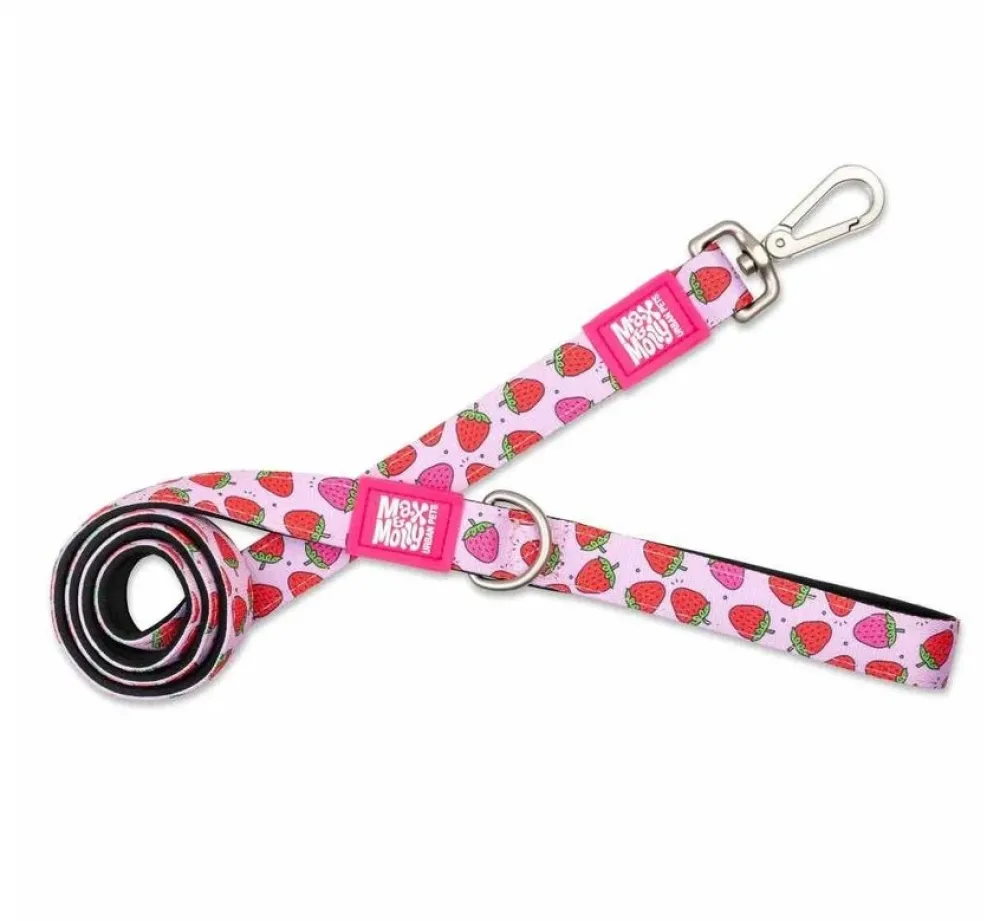 Max & Molly Hondenriem Short Leash Strawberry Dream- Puppy Riem