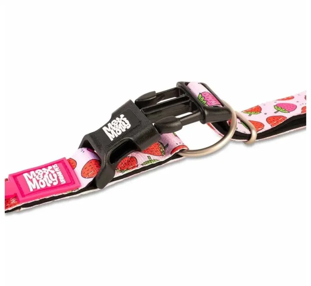 Max & Molly hondenhalsband Strawberry Dream- Hondenhalsband