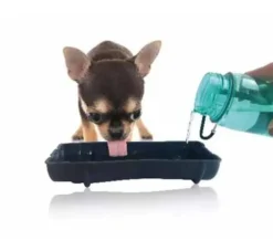 M-Pets Drinkfles Hond Travel Bottle Groen- Voerbak En Drinkbak