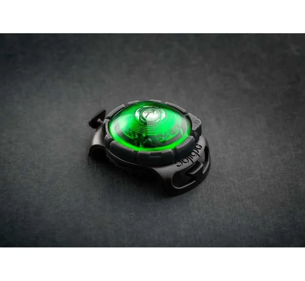 Orbiloc Veiligheidslamp Dog Dual Light Groen- Hondenhalsband