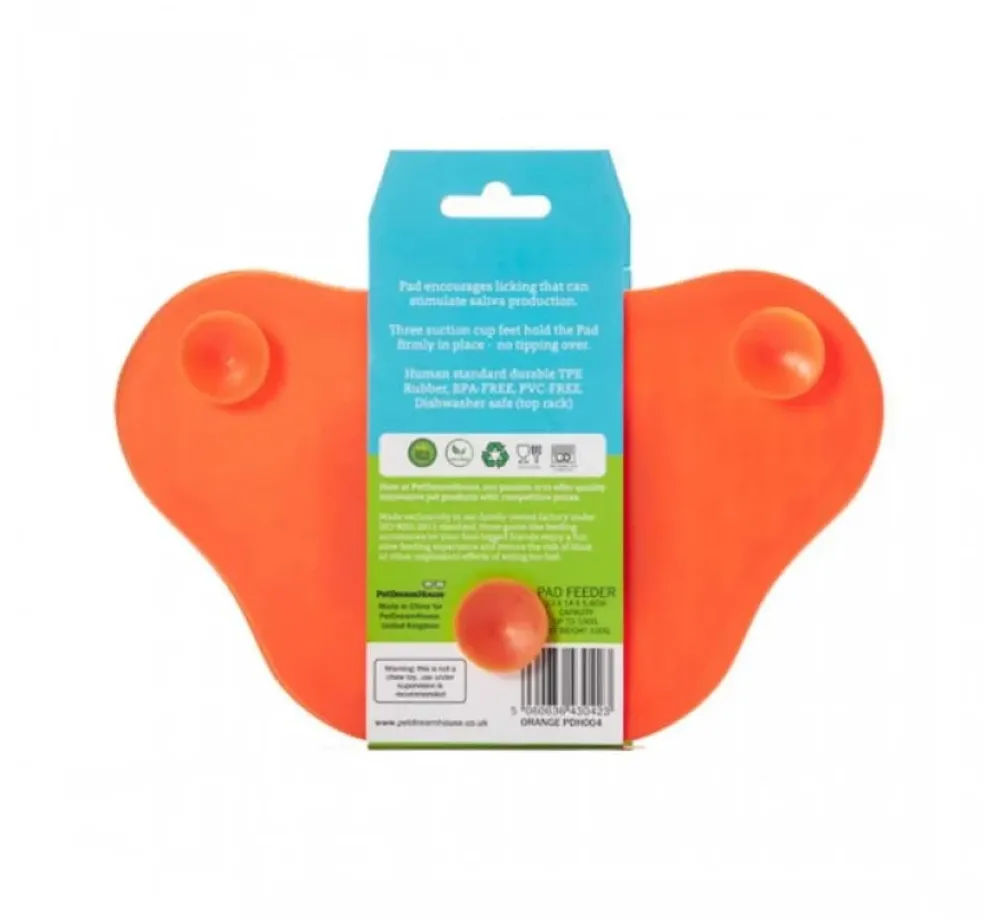 PDH Paw Lick Pad Oranje- Voerbakken