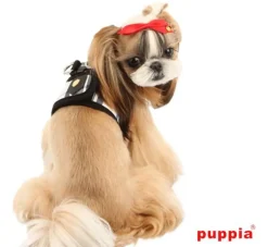 Puppia Hondentuig Junior Harness Zwart- Puppy Tuig & Puppy Harnas
