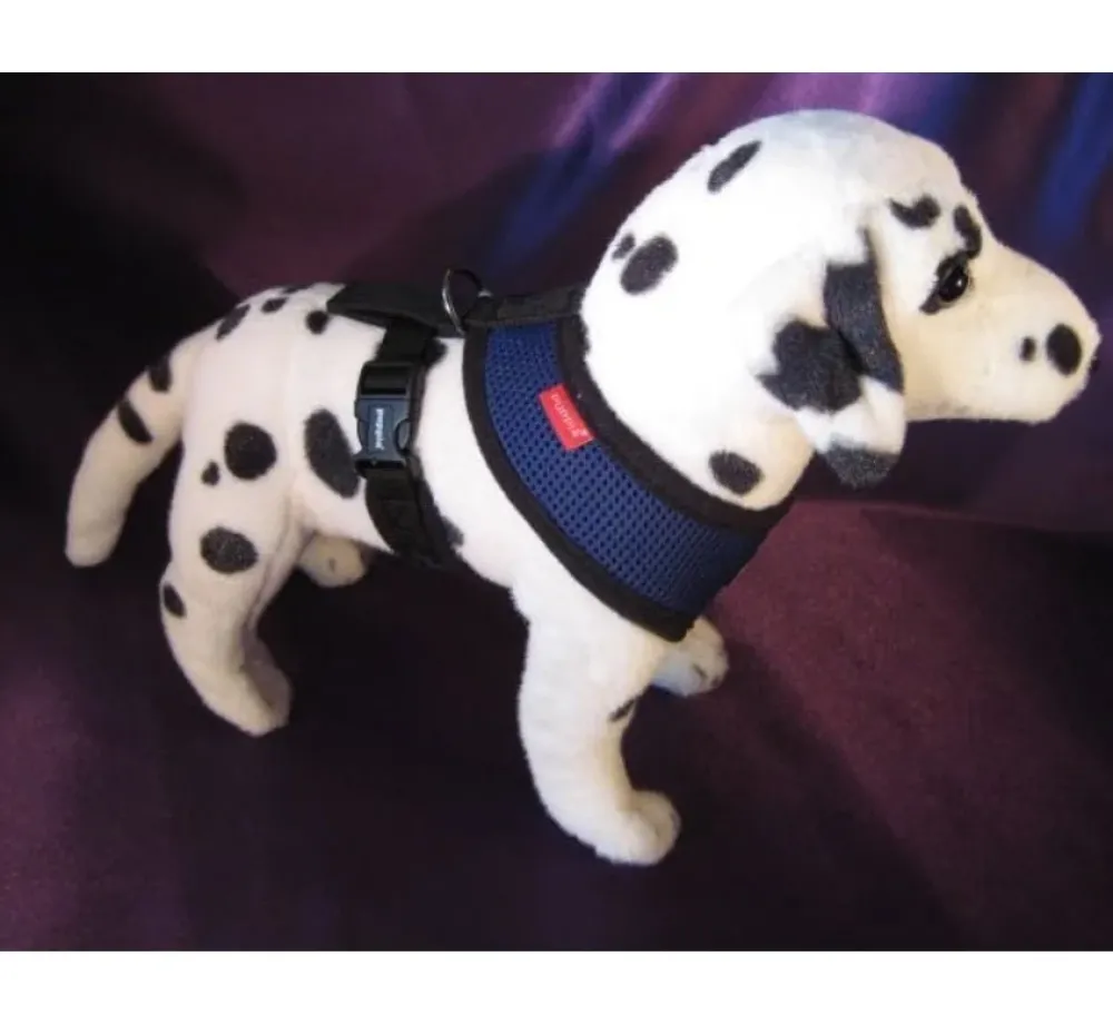 Puppia Hondentuig Soft Harness Royal Blue- Puppy Tuig & Puppy Harnas