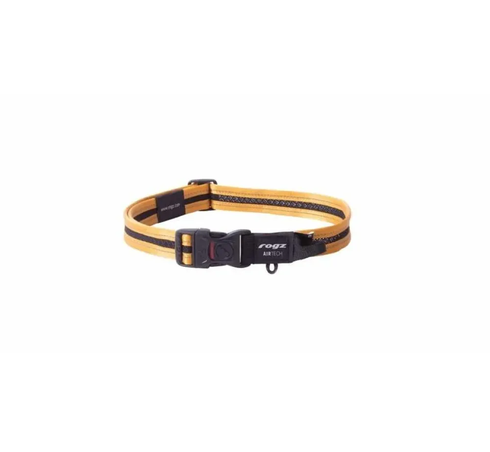Rogz Hondenhalsband Airtech Classic Oker- Hondenhalsband