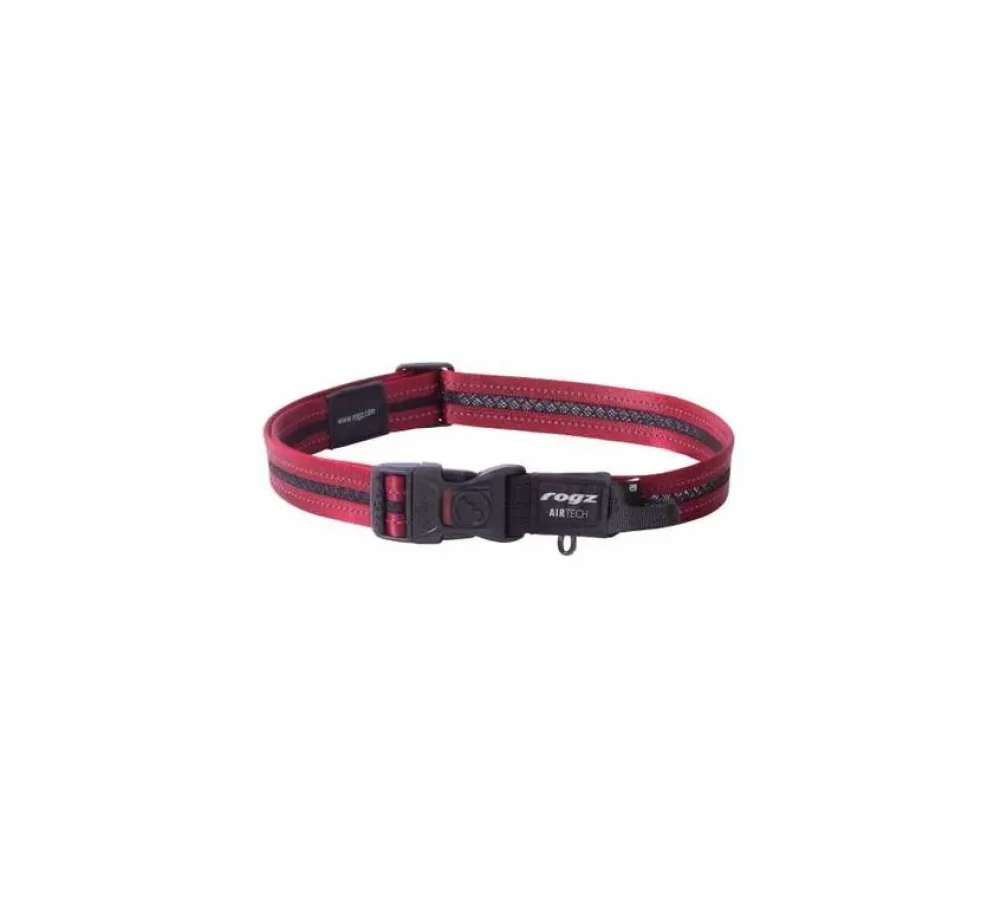Rogz Hondenhalsband Airtech Classic Rood- Hondenhalsband