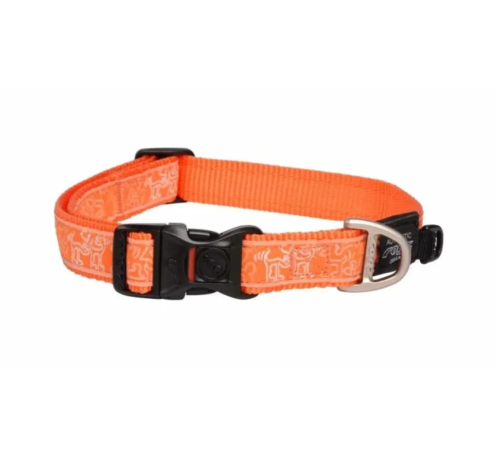 Rogz Hondenhalsband Orange Doodle- Hondenhalsband