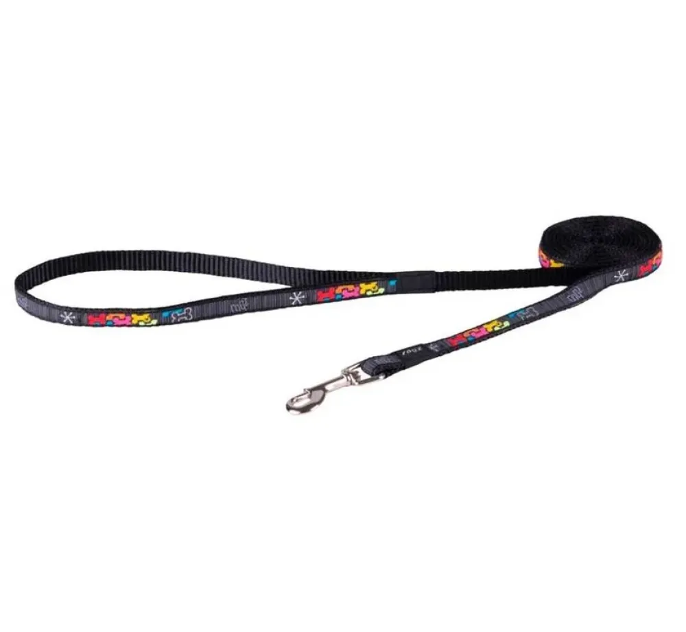 Rogz Hondenriem Multi Bone- Puppy Riem