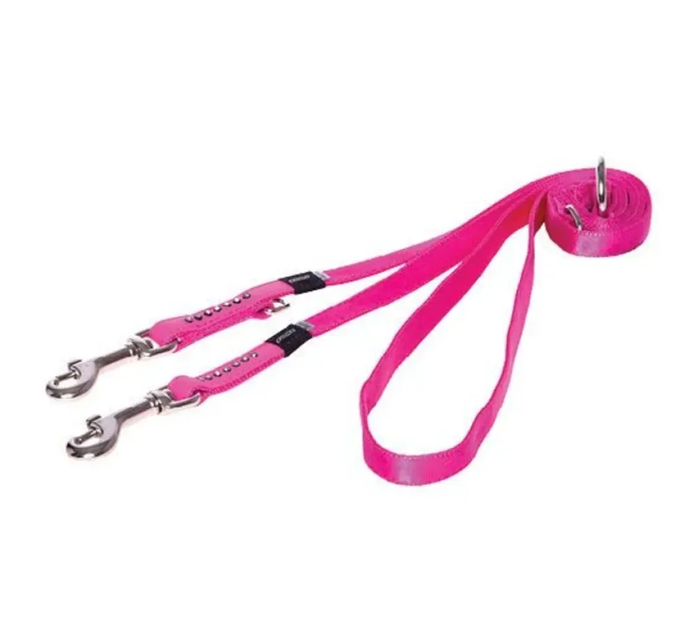 Rogz Hondenriem Multi Purpose Luna Roze- Puppy Riem