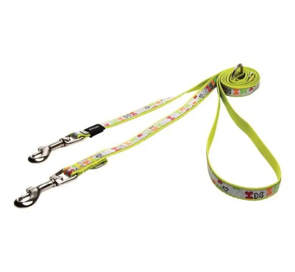 Rogz Hondenriem Multi Purpose Trendy Multi Bones- Puppy Riem