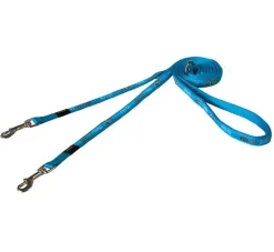 Rogz Hondenriem Multi Purpose Turquoise Paws- Puppy Riem